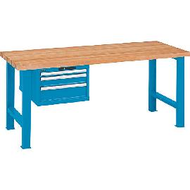 Werkbänke 2xFuß, hängend, KL, Buche Produktbild